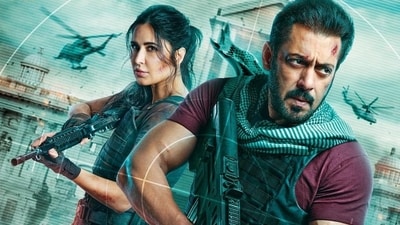 Katrina Kaif and Salman Khan have unveiled new Tiger 3 posters. Katrina Kaif and Salman Khan have unveiled new Tiger 3 posters.