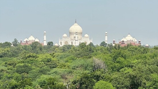 Sharing a clear picture of The Taj Mahal on her Instagram, she simply wrote, “Symbol of love." Actor Shilpa Shetty and husband Raj Kundra were also in Agra recently where they performed a puja in a temple.&nbsp;