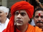 Hindu Mahasabha chief Swami Chakrapani. Hindu Mahasabha chief Swami Chakrapani.