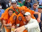 Jannik Sinner meets Carota Boys after US Open win against Stan Wawrinka