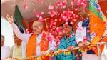 Union home minister Amit Shah in poll-bound Rajasthan on Sunday. (Image posted by Amit Shah on X (formerly Twitter))