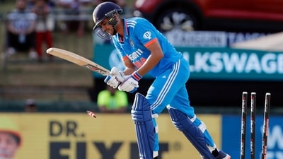 India's Shubman Gill gets bowled by Pakistan's Haris Rauf during their match in the Asia Cup 2023, at Pallekele International Cricket Stadium, in Kandy on Saturday (ANI ) India's Shubman Gill gets bowled by Pakistan's Haris Rauf during their match in the Asia Cup 2023, at Pallekele International Cricket Stadium, in Kandy on Saturday (ANI )