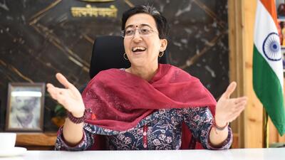 Atishi said a lot of effort has been put in street-scaping, installing street furniture and art. (HT Photo) Atishi said a lot of effort has been put in street-scaping, installing street furniture and art. (HT Photo)