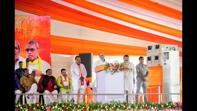 However, Pathak referred to the reported statement of SP candidate Sudhakar Singh of accusing the local police and threatening local cops as proof of the bullying tactics employed by the SP. The BJP leader also mentioned about an FIR registered by a cop at Kopaganj police station in this regard. (File) However, Pathak referred to the reported statement of SP candidate Sudhakar Singh of accusing the local police and threatening local cops as proof of the bullying tactics employed by the SP. The BJP leader also mentioned about an FIR registered by a cop at Kopaganj police station in this regard. (File)
