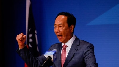 Terry Gou, Foxconn founder announces his bid for the Taiwan presidency during a press event in Taipei, Taiwan August. (REUTERS)