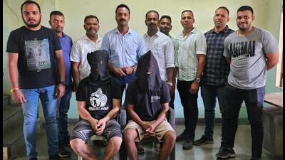 The Italian DJ was arrested along with his accomplice from his rented house in Assagao in North Goa. (Image posted on X by DGP_Goa)