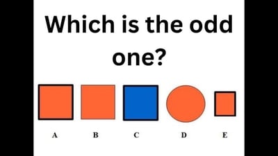 Brain Teaser: Can you pick the odd geometric shape? (X/@benonwine) Brain Teaser: Can you pick the odd geometric shape? (X/@benonwine)