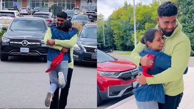 Brother and sister embrace each other as they meet after seven years apart. (Instagram/@goodnews_movement) Brother and sister embrace each other as they meet after seven years apart. (Instagram/@goodnews_movement)