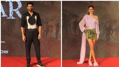 Aditya Roy Kapur and Ananya Panday, who are rumoured to be in a relationship, were also spotted at Gadar 2 success bash. Ananya's film Dream Girl 2 is also running in theatres at present when Gadar 2 continues to perform well at the box office. Aditya Roy Kapur and Ananya Panday, who are rumoured to be in a relationship, were also spotted at Gadar 2 success bash. Ananya's film Dream Girl 2 is also running in theatres at present when Gadar 2 continues to perform well at the box office. 