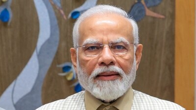 Prime Minister Narendra Modi during an interview with PTI, in New Delhi, Wednesday. (PTI)