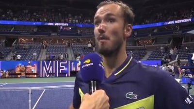 Daniil Medvedev delivered an unfiltered dig at one of the spectators who had troubled him during the match.