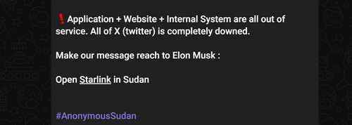Hackers message through the Telegram social media app (Telegram) Hackers message through the Telegram social media app (Telegram)