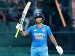 India's Ishan Kishan during a training session.
India's Ishan Kishan during a training session.