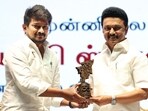 Tamil Nadu CM MK Stalin and his son Udhayanidhi Stalin. Tamil Nadu CM MK Stalin and his son Udhayanidhi Stalin.