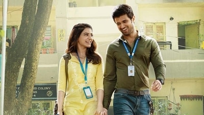 Kushi box office collection: Samantha Ruth Prabhu and Vijay Deverakonda in a still from the film.