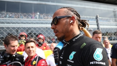 Mercedes' Lewis Hamilton ahead of the Grand Prix. (REUTERS)