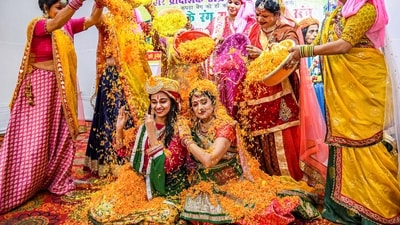 On Gokulashtami, people worship Lord Krishna along with Radha and Balaram. (PTI) On Gokulashtami, people worship Lord Krishna along with Radha and Balaram. (PTI)