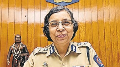 Pune, India - June 23, 2017:Rashmi Shukla, Commissioner of Police, Pune City posses for photo at her office in Pune, India, on Friday, June 23, 2017. (Photo by Pratham Gokhale/ Hindustan Times) (Pratham Gokhale/HT PHOTO)