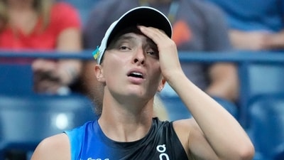 Iga Swiatek crashed out of the US Open 2023. (AP) Iga Swiatek crashed out of the US Open 2023. (AP)