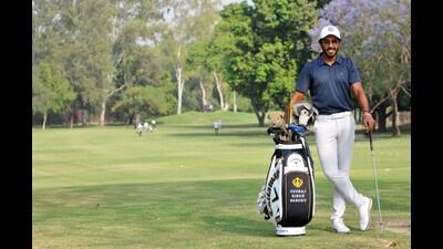 Yuvraj Singh Sandhu’s father, Brig Balwinder Sandhu, introduced Yuvraj to the sport at Chandigarh Golf Club greens when the latter was a kid. (HT Photo)