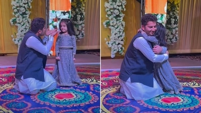 Father-daughter duo's lovley dance to Yeh Ladka Hai Deewana. (Instagram/@gavya_om) Father-daughter duo's lovley dance to Yeh Ladka Hai Deewana. (Instagram/@gavya_om)