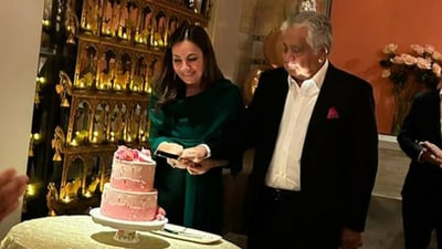 Harish Salve, top lawyer and former solicitor general of India with wife Trina. Harish Salve, top lawyer and former solicitor general of India with wife Trina.