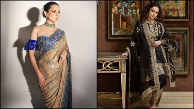 Kangana Ranaut is currently busy promoting her upcoming film Chandramukhi 2 and her promotional looks are simply stunning. With back-to-back royal appearances in gorgeous ethnic fits, Kangana is proving her fashion finesse. Be it a sartorial saree or an exquisite suit, Kangana can pull off any look to perfection. As the festive season has kicked off, her Insta diaries are a true treasure trove of ethnic style inspiration for all fashion lovers. (Instagram/@kanganaranaut) Kangana Ranaut is currently busy promoting her upcoming film Chandramukhi 2 and her promotional looks are simply stunning. With back-to-back royal appearances in gorgeous ethnic fits, Kangana is proving her fashion finesse. Be it a sartorial saree or an exquisite suit, Kangana can pull off any look to perfection. As the festive season has kicked off, her Insta diaries are a true treasure trove of ethnic style inspiration for all fashion lovers. (Instagram/@kanganaranaut)