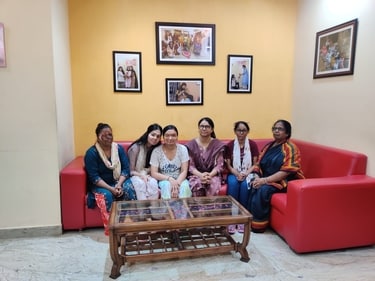 Shaheen Malik with acid attack survivors at Apna Ghar. (HT Photo/Arfa Javaid) Shaheen Malik with acid attack survivors at Apna Ghar. (HT Photo/Arfa Javaid)