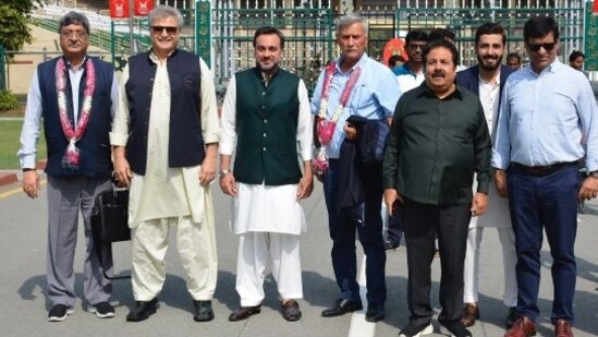 The BCCI visited PCB in Lahore.