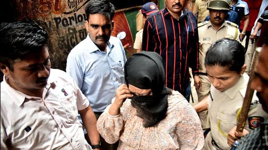 Navi Mumbai Police in DCP Zone 1 raid at Juhugaon , Vashi in Navi Mumbai, India, on Friday, September 1, 2023. (Photo by ) (Bachchan Kumar/ HT PHOTO)