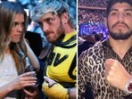 Dillon Danis (R) has been brutally attacking Logan Paul and Nina Agdal (L) online (Mandatory Credit: Kevin Jairaj-USA TODAY Sports USA TODAY Sports via Reuters Con, dillondanis/Instagram)