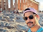 Tahir Raj Bhasin took a selfie at the Acropolis, Athens Tahir Raj Bhasin took a selfie at the Acropolis, Athens
