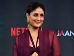 Bollywood actress Kareena Kapoor Khan poses during the trailer launch of her upcoming Hindi-language movie Jaane Jaan. Bollywood actress Kareena Kapoor Khan poses during the trailer launch of her upcoming Hindi-language movie Jaane Jaan.