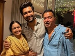 Vicky Kaushal with his parents. Sham Kaushal worked as a stunt director on many Bollywood films. Vicky Kaushal with his parents. Sham Kaushal worked as a stunt director on many Bollywood films.