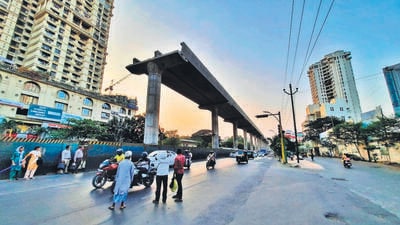 After becoming chief minister, Eknath Shinde has been trying to put the Metro 4 project on the fast track, as it will connect his constituency in Thane with Mumbai. (HT Photo) After becoming chief minister, Eknath Shinde has been trying to put the Metro 4 project on the fast track, as it will connect his constituency in Thane with Mumbai. (HT Photo)