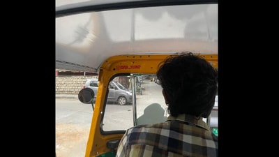 Snapshot of the auto driver and his Instagram handle. (Twitter/@Udayan) Snapshot of the auto driver and his Instagram handle. (Twitter/@Udayan)