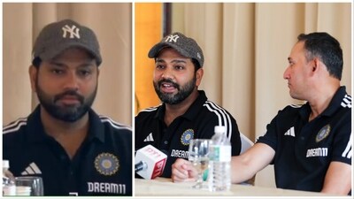 Rohit's amusing reaction became an instant hit (ANI-Twitter) Rohit's amusing reaction became an instant hit (ANI-Twitter)