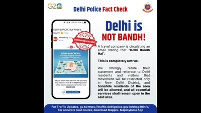 After Delhi Police debunked the email circulated by MakeMyTrip, the company issued a clarification. (X/DelhiPolice) After Delhi Police debunked the email circulated by MakeMyTrip, the company issued a clarification. (X/DelhiPolice)