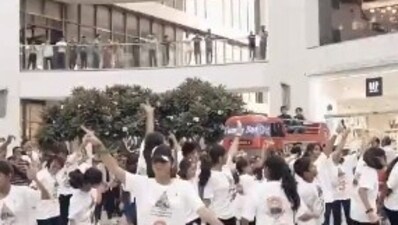 A screengrab of video shared by Union minister Rajeev Chandrasekhar.