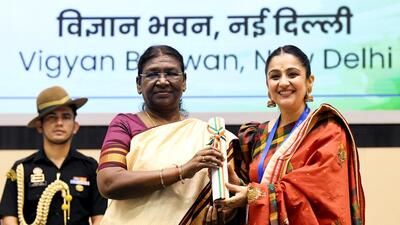 President Droupadi Murmu presented the National Teachers’ Award to 75 teachers for their remarkable contributions in the field of education on the occasion of Teachers’ Day. (ANI) President Droupadi Murmu presented the National Teachers’ Award to 75 teachers for their remarkable contributions in the field of education on the occasion of Teachers’ Day. (ANI)