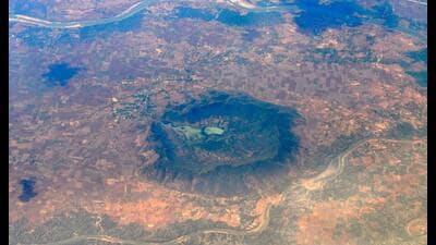 Ramgarh impact crater in Rajasthan, which the BSIP plans to developed as geo-heritage tourism site after an MoU. (Sourced) Ramgarh impact crater in Rajasthan, which the BSIP plans to developed as geo-heritage tourism site after an MoU. (Sourced)
