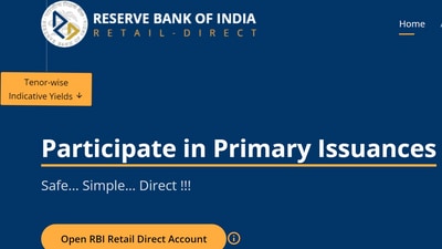 Reserve Bank of India's Retail Direct Portal (RBI) Reserve Bank of India's Retail Direct Portal (RBI)