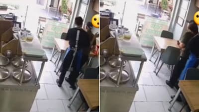 The image shows a teen saving an elderly man's life. (Instagram/@goodnews_movement) The image shows a teen saving an elderly man's life. (Instagram/@goodnews_movement)
