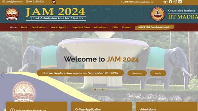 JAM 2024 registration begins today on jam.iitm.ac.in JAM 2024 registration begins today on jam.iitm.ac.in
