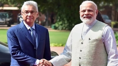 File photo of PM Narendra Modi with Mauritius Prime MInister Pravind Jagnauth. File photo of PM Narendra Modi with Mauritius Prime MInister Pravind Jagnauth.