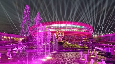 A section of the venue for the G20 Leaders’ Summit will amalgamate iconic masterpieces and artwork from 29 countries, some physical, some digital, providing an artistic background to the G20 summit. (source: DDNews) A section of the venue for the G20 Leaders’ Summit will amalgamate iconic masterpieces and artwork from 29 countries, some physical, some digital, providing an artistic background to the G20 summit. (source: DDNews)