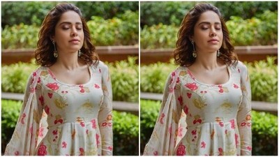 Assisted by makeup artist Vardan Nayak, Nushrratt decked up in pastel pink eyeshadow, black eyeliner, mascara-laden eyelashes, drawn eyebrows, contoured cheeks and a shade of nude lipstick. (Instagram/@nushrrattbharuccha) Assisted by makeup artist Vardan Nayak, Nushrratt decked up in pastel pink eyeshadow, black eyeliner, mascara-laden eyelashes, drawn eyebrows, contoured cheeks and a shade of nude lipstick. (Instagram/@nushrrattbharuccha)
