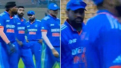 Rohit Sharma was not impressed with India's fielding against Nepal. (Screengrab) Rohit Sharma was not impressed with India's fielding against Nepal. (Screengrab)