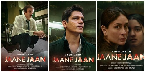 Jaane Jaan posters. Jaane Jaan posters.