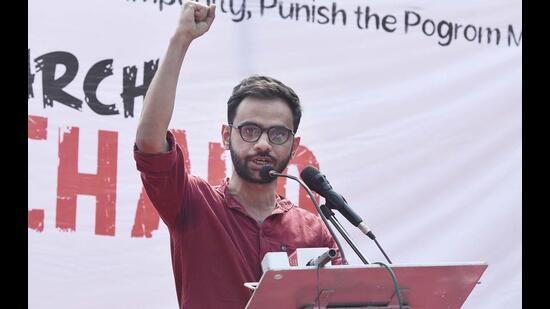 Former Jawaharlal Nehru University student leader Umar Khalid. (HT PHOTO)